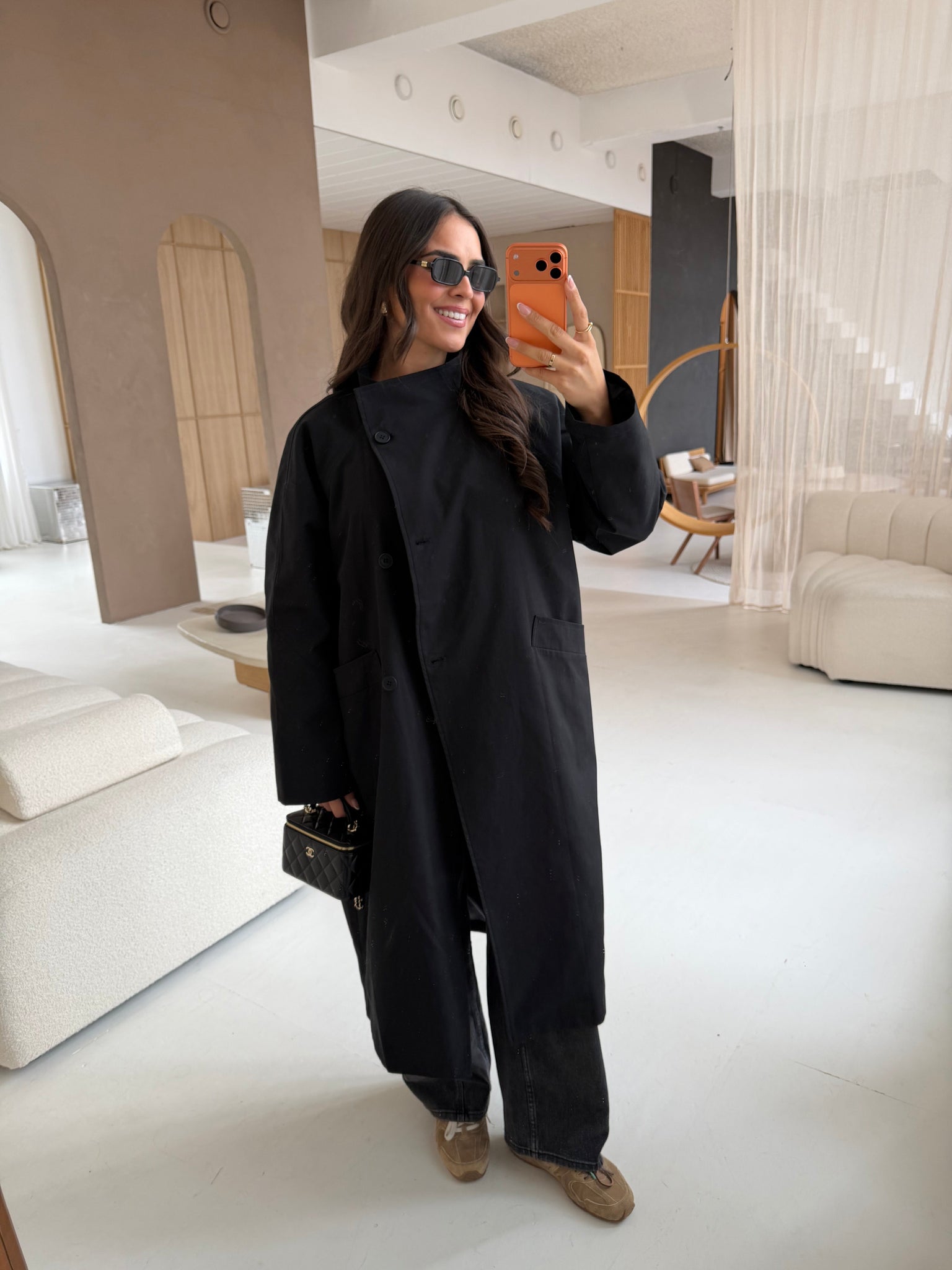 Trench KATIA noir (MA7237)