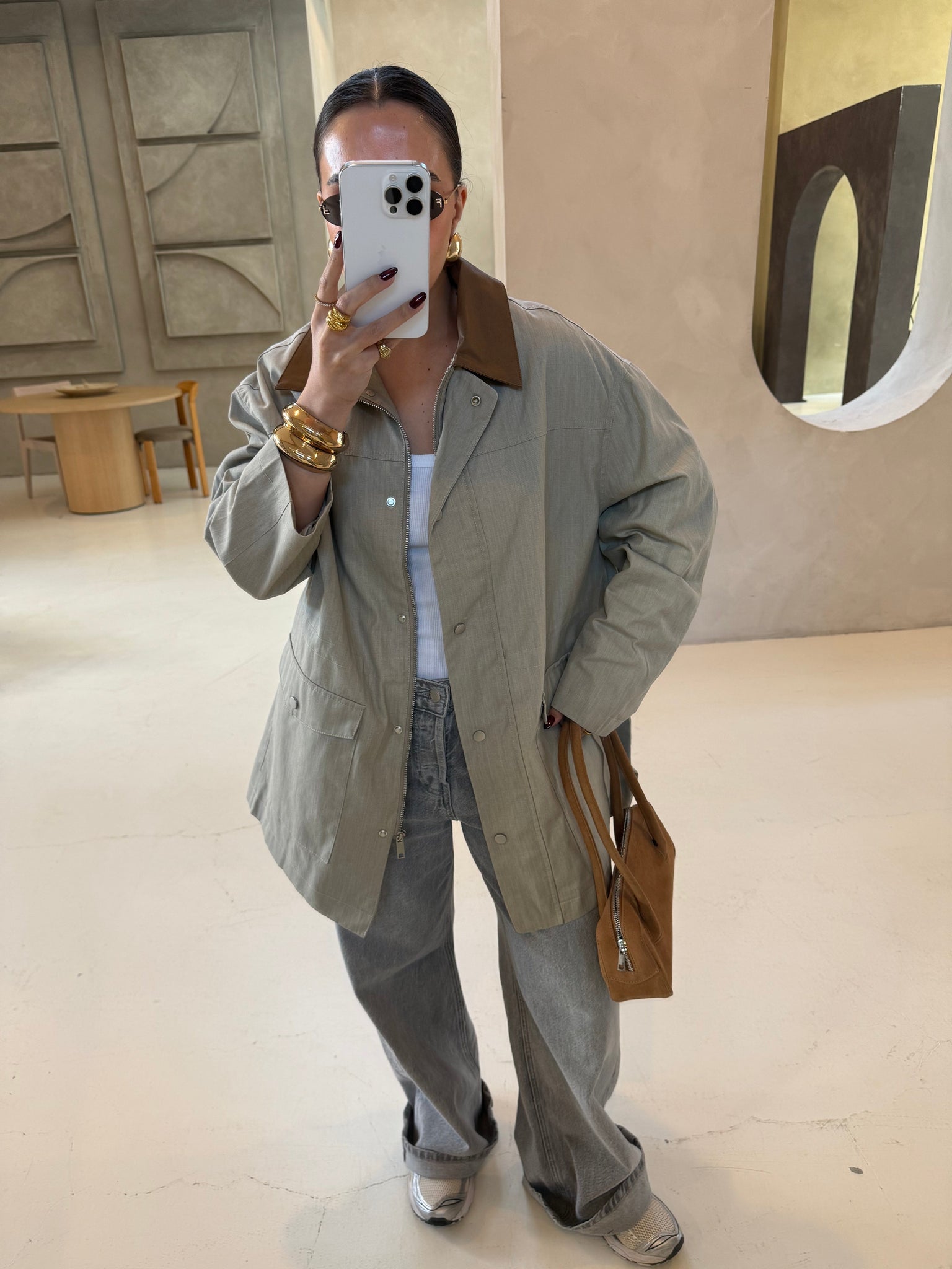 Veste COL beige (3521)