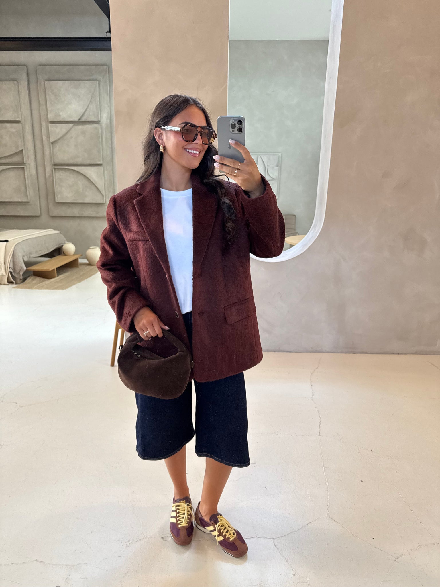 Blazer SALOME épais bordeaux (W2321)