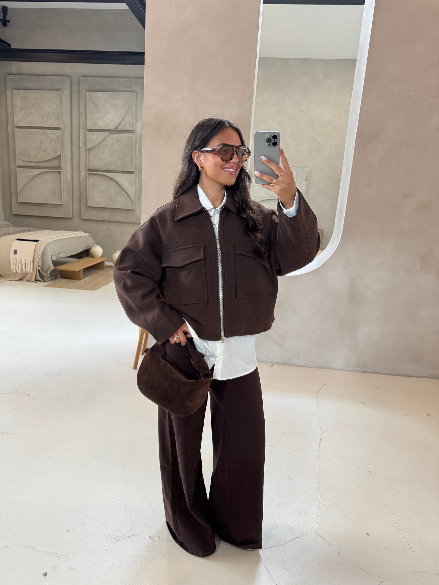 Veste ASSIA marron (M-2525)