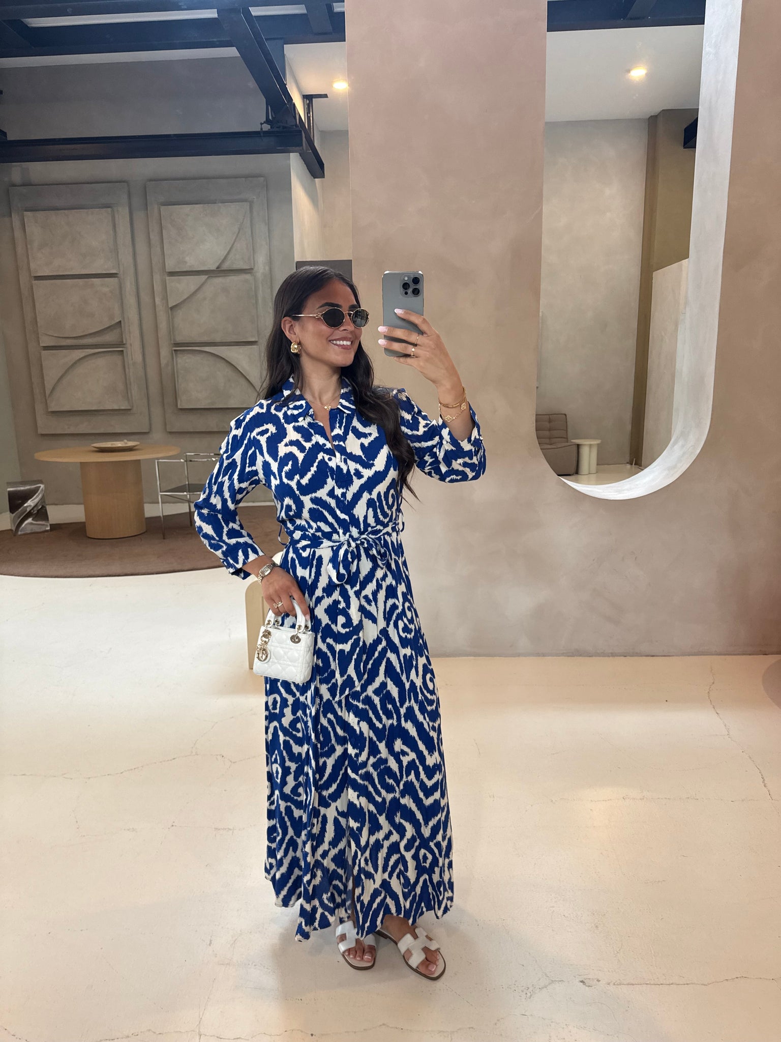Robe CALI bleue blanche 2 (62998)