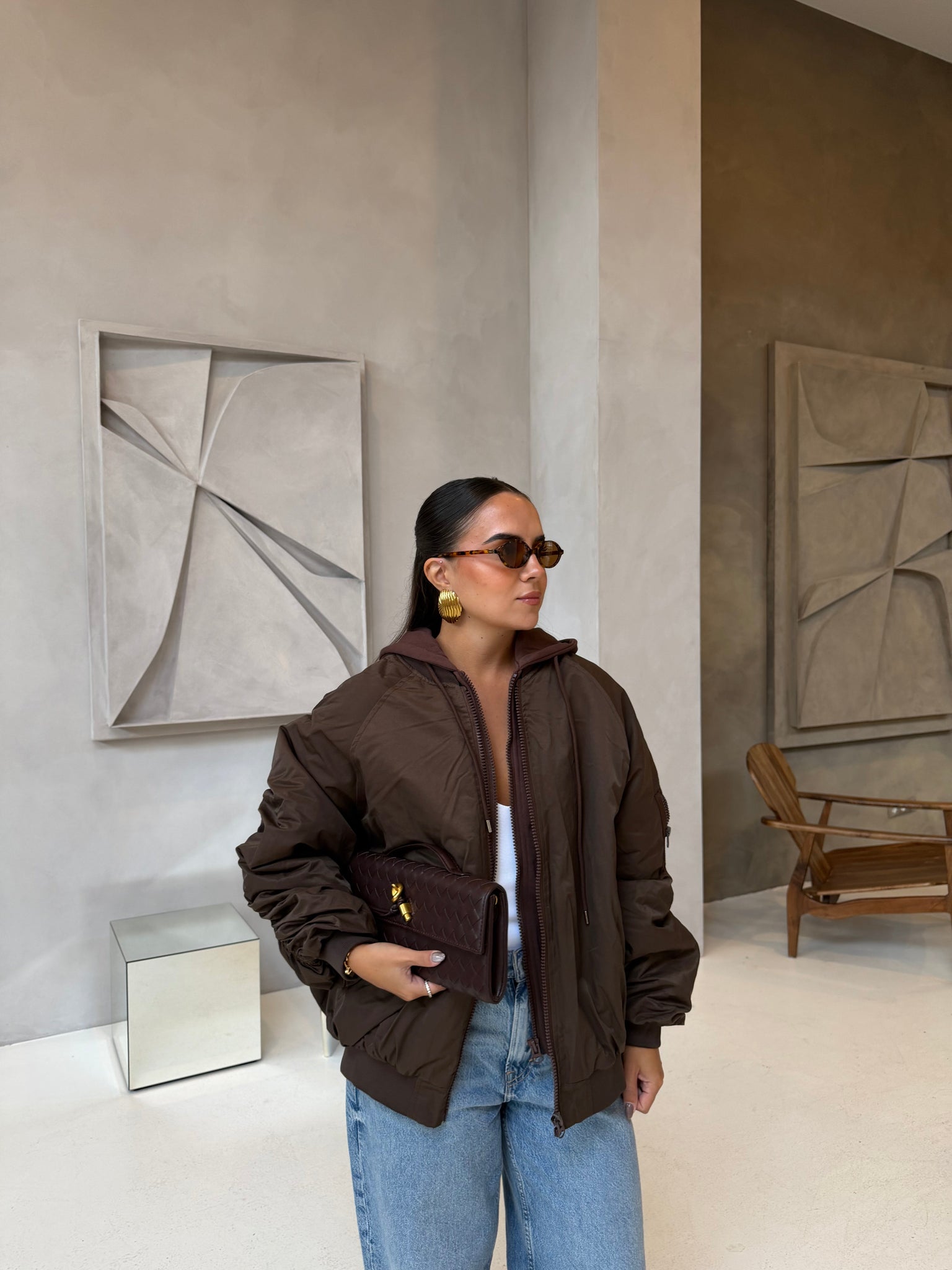 Bombers LONDON marron