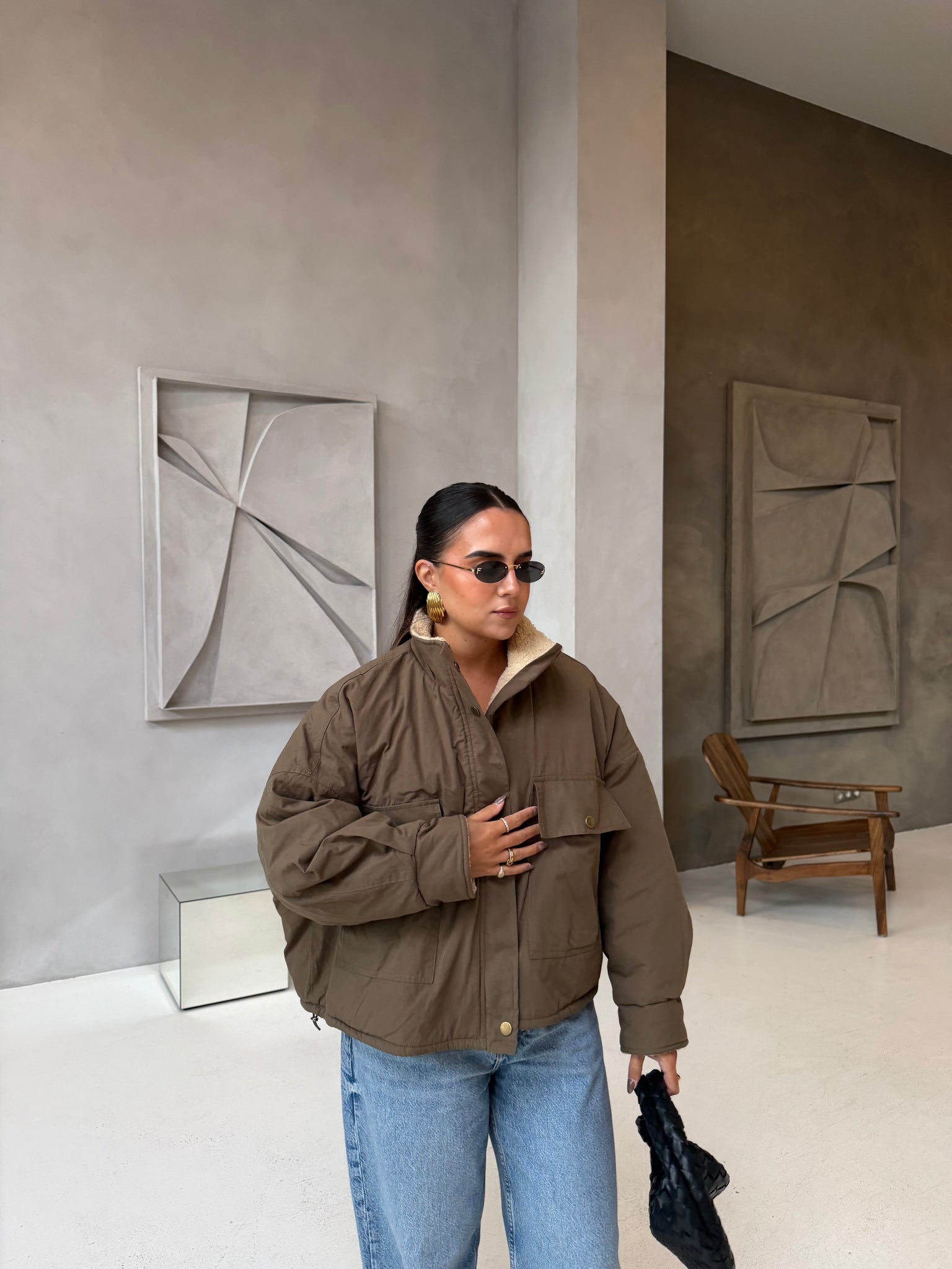 Bomber kaki réversible (24261038)