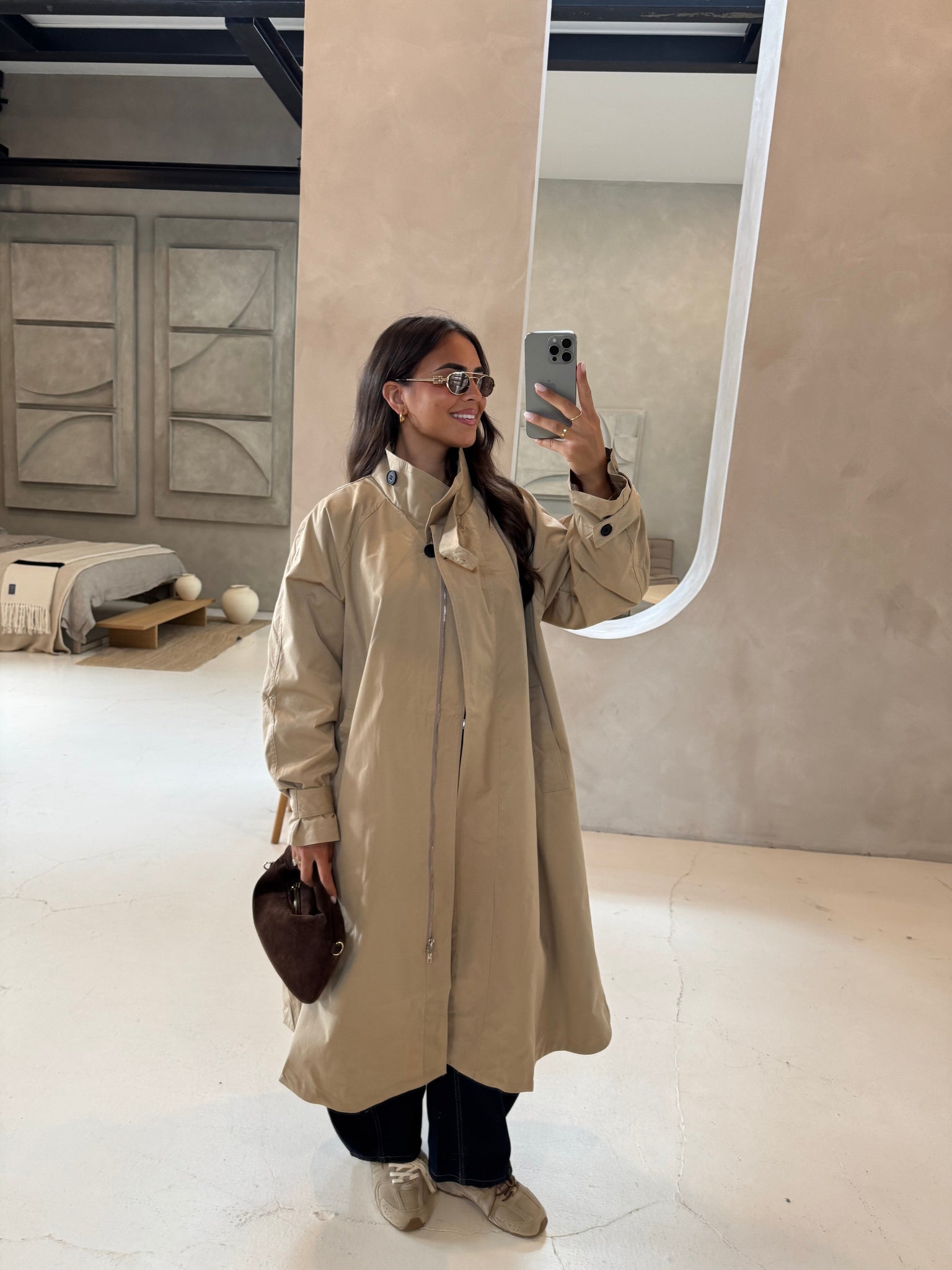 Trench long ZAZA beige (3185)