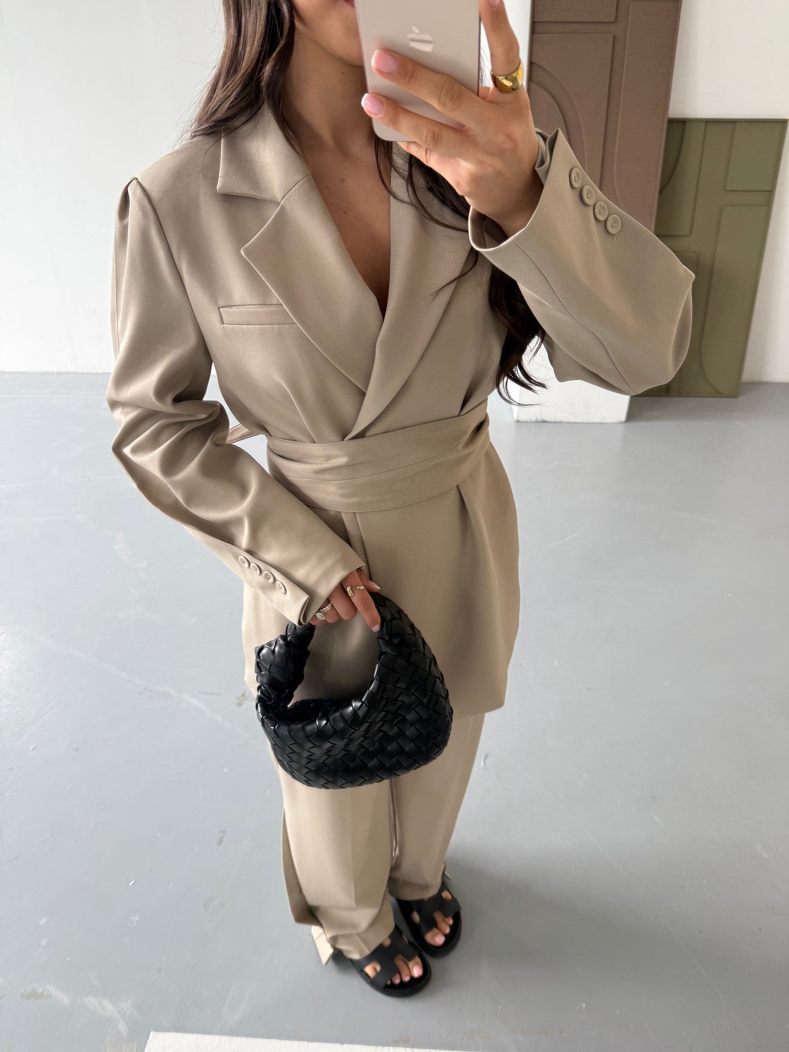Ensemble CHIC tailleur beige (W24727)