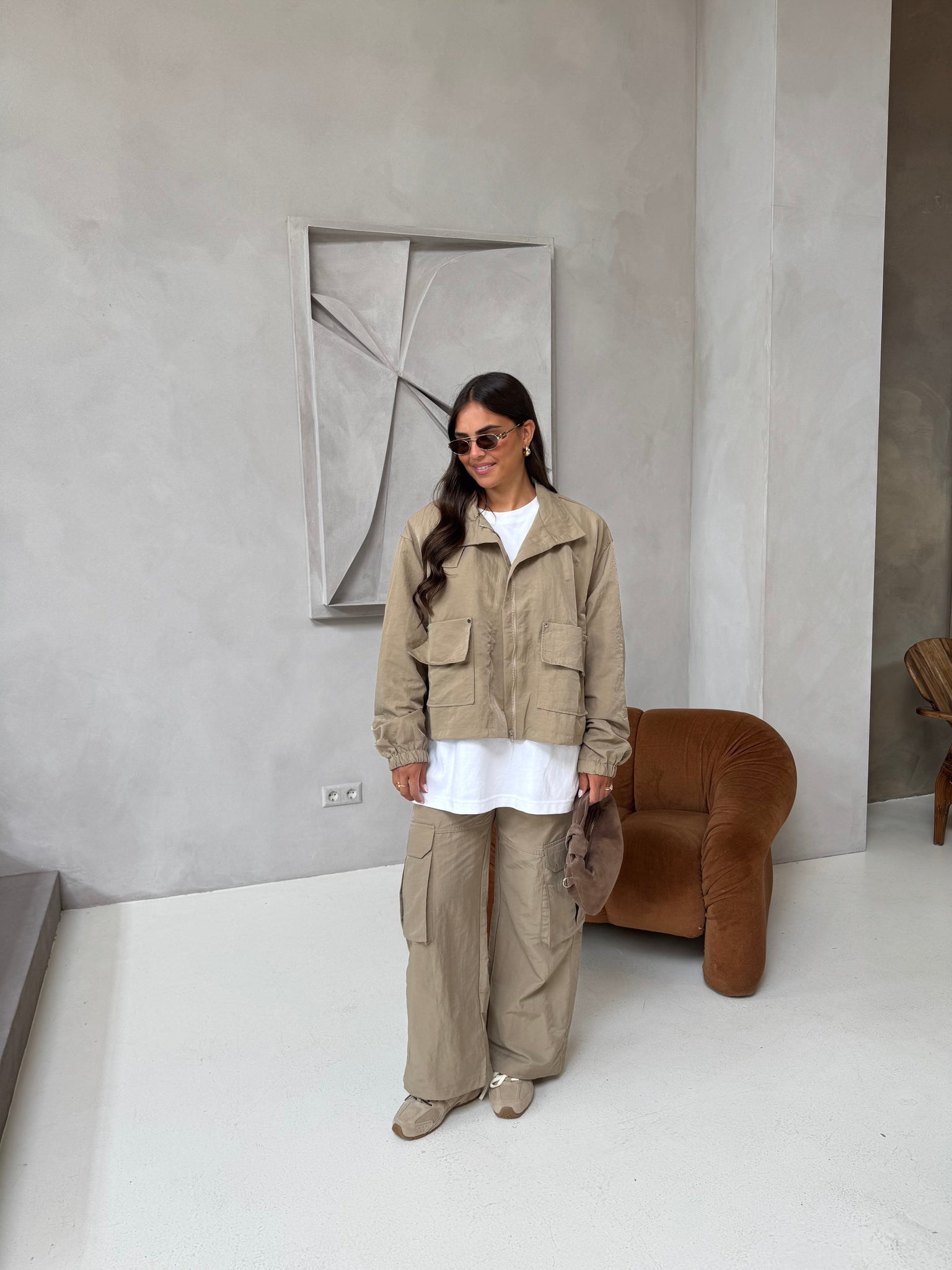 Veste LILI courte beige (jy5107)