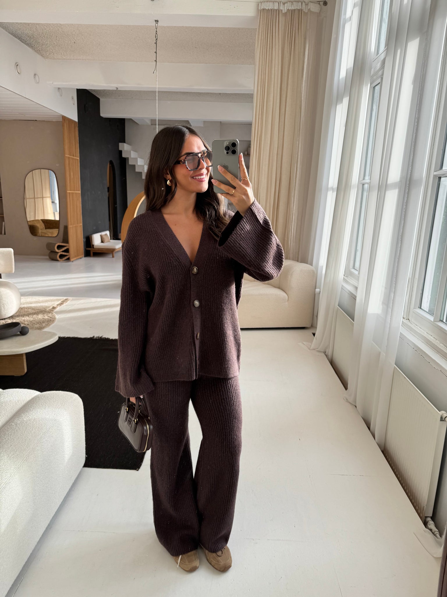 Ensemble pantalon JASMIN marron (JSV88342)