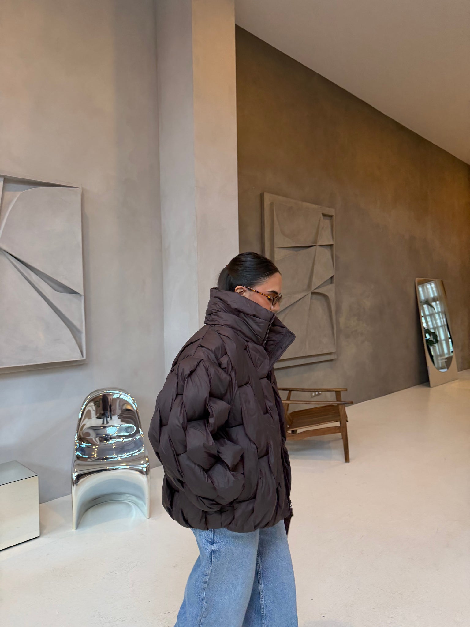 Doudoune OVER marron (F202505)