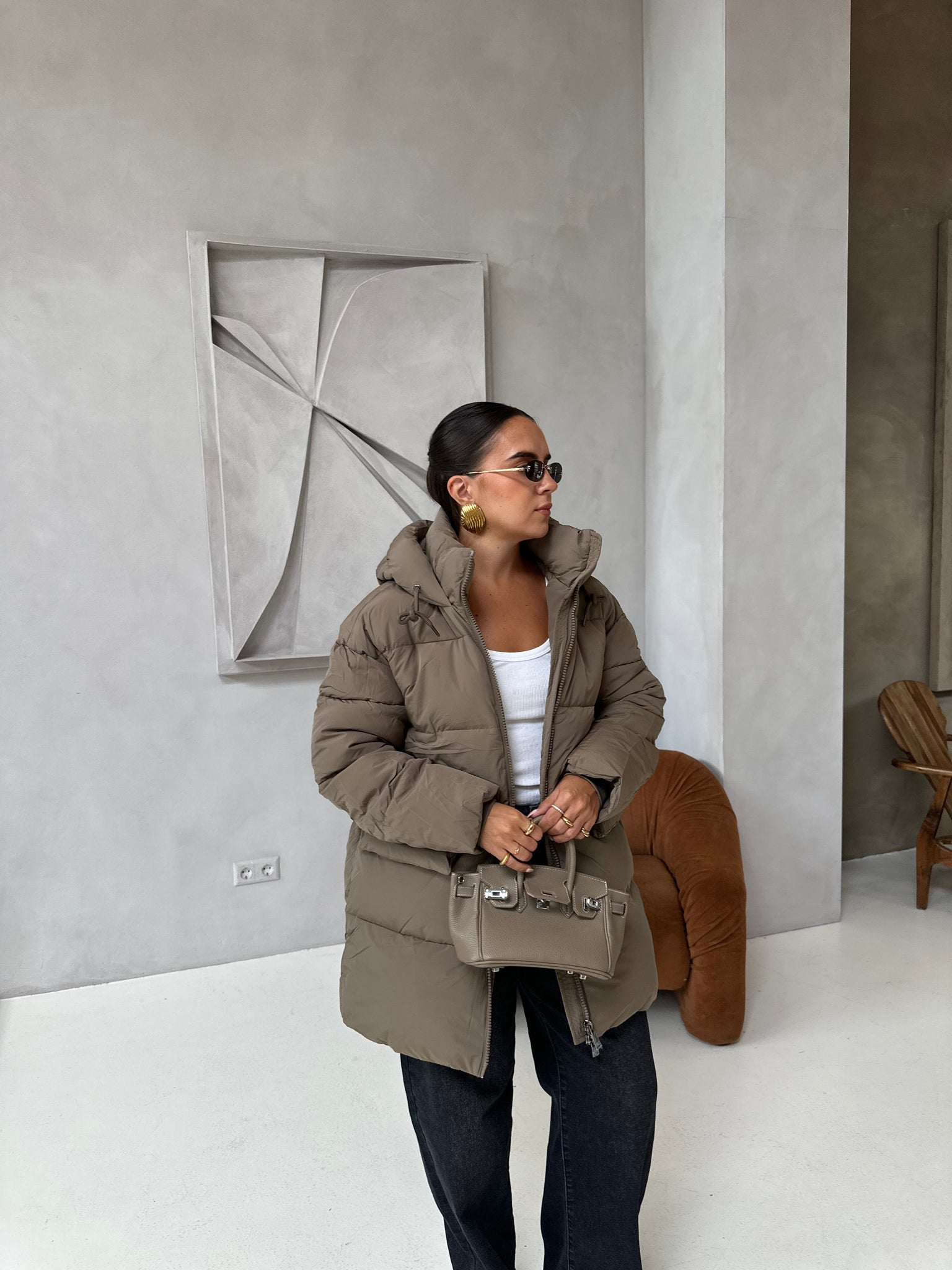 Doudoune ALANA taupe (fc7613)