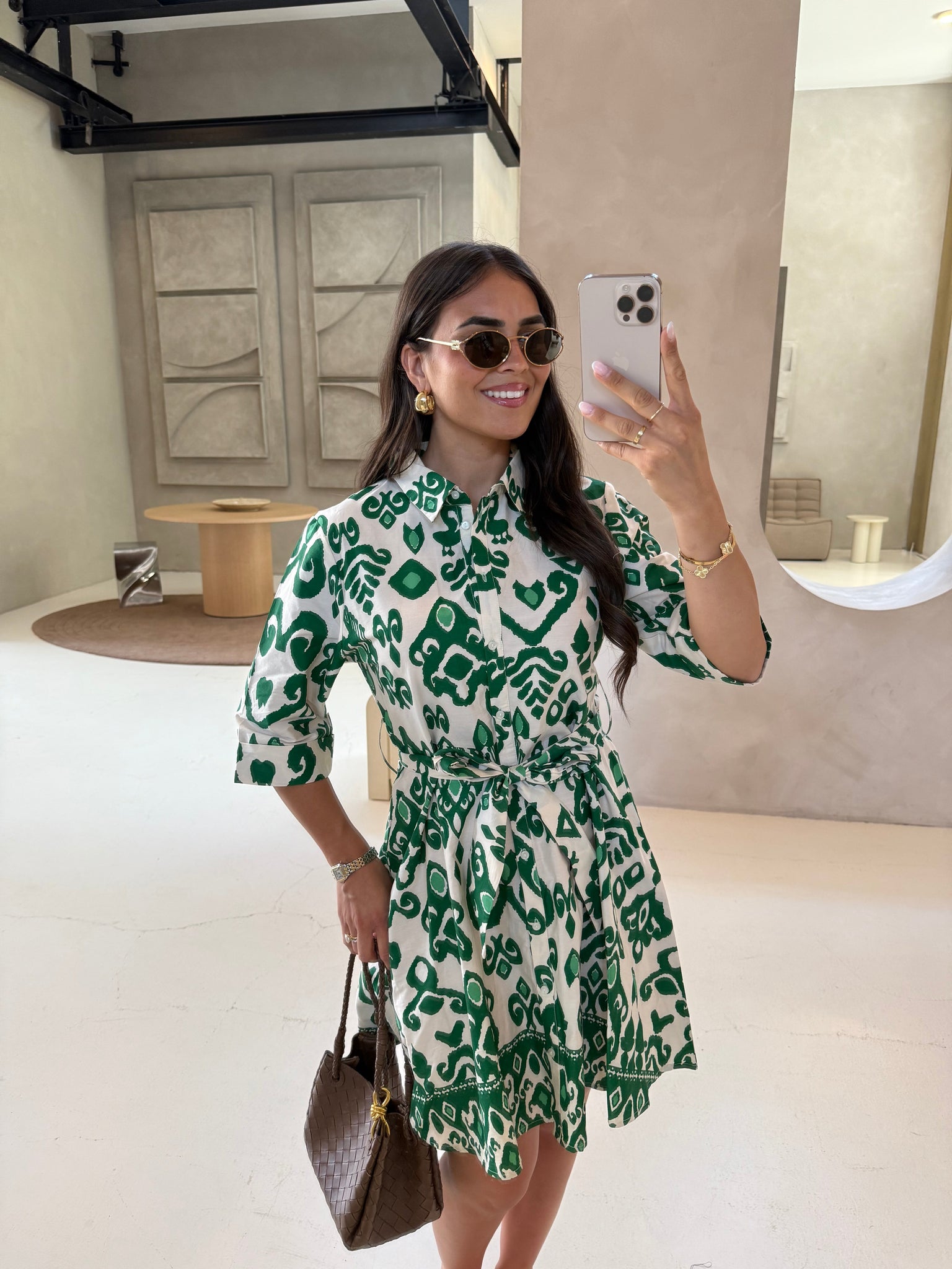 Robe BIBA courte verte