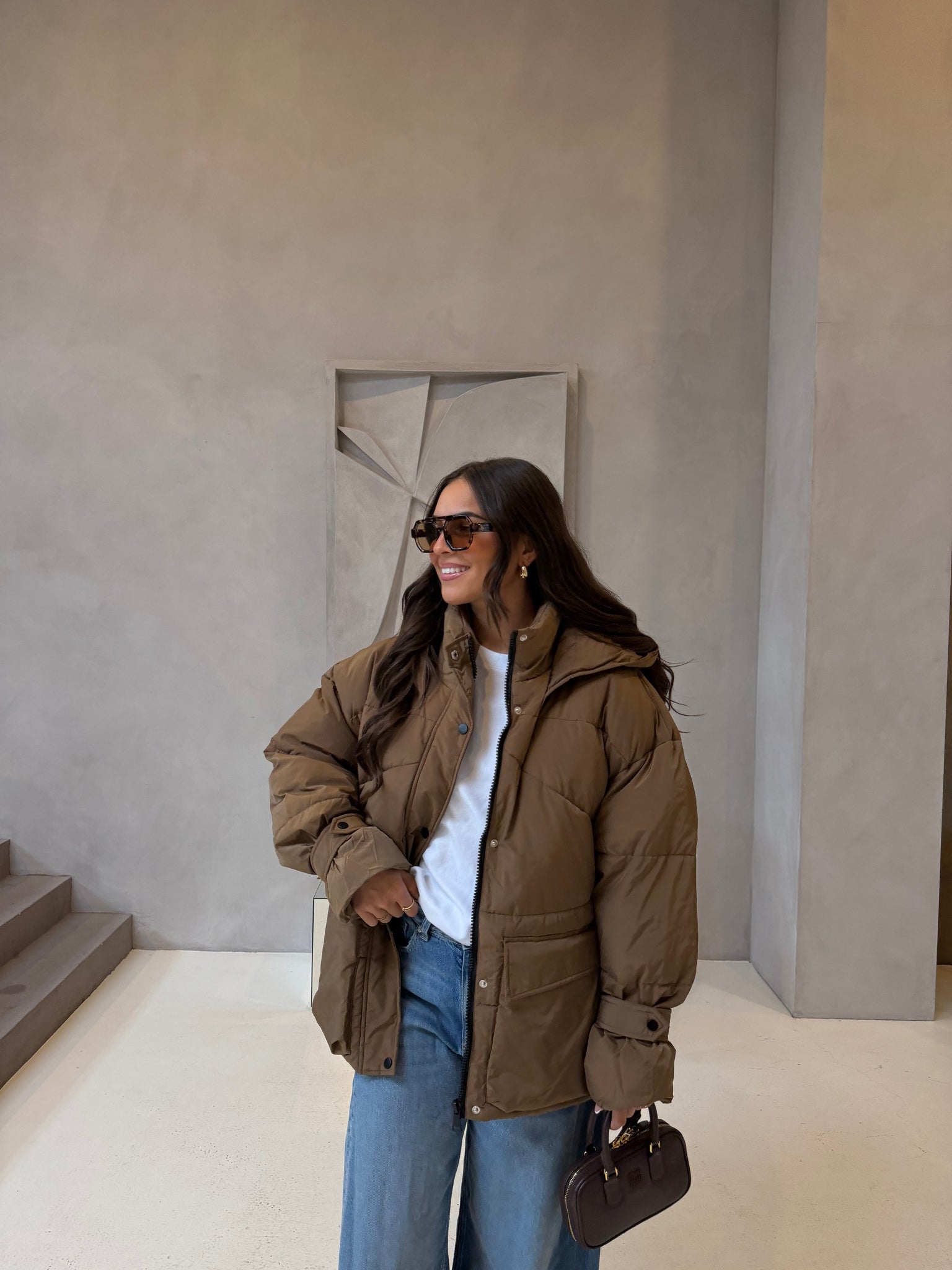 Doudoune ESTAN marron (J001-1)