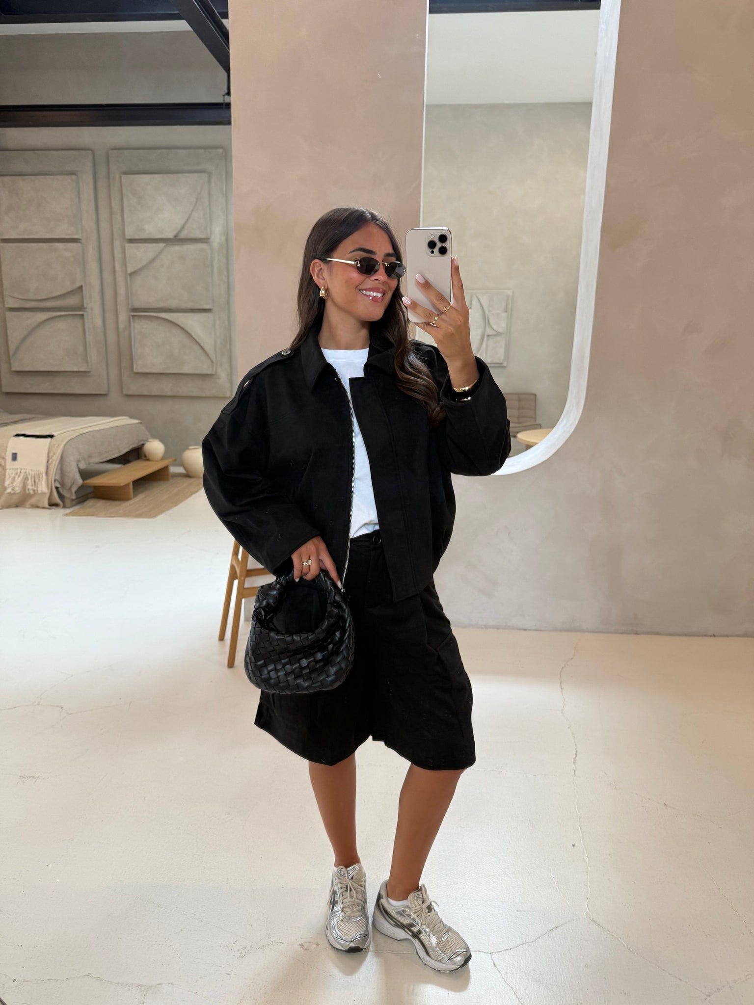 Veste LEANE courte noire (w25218)
