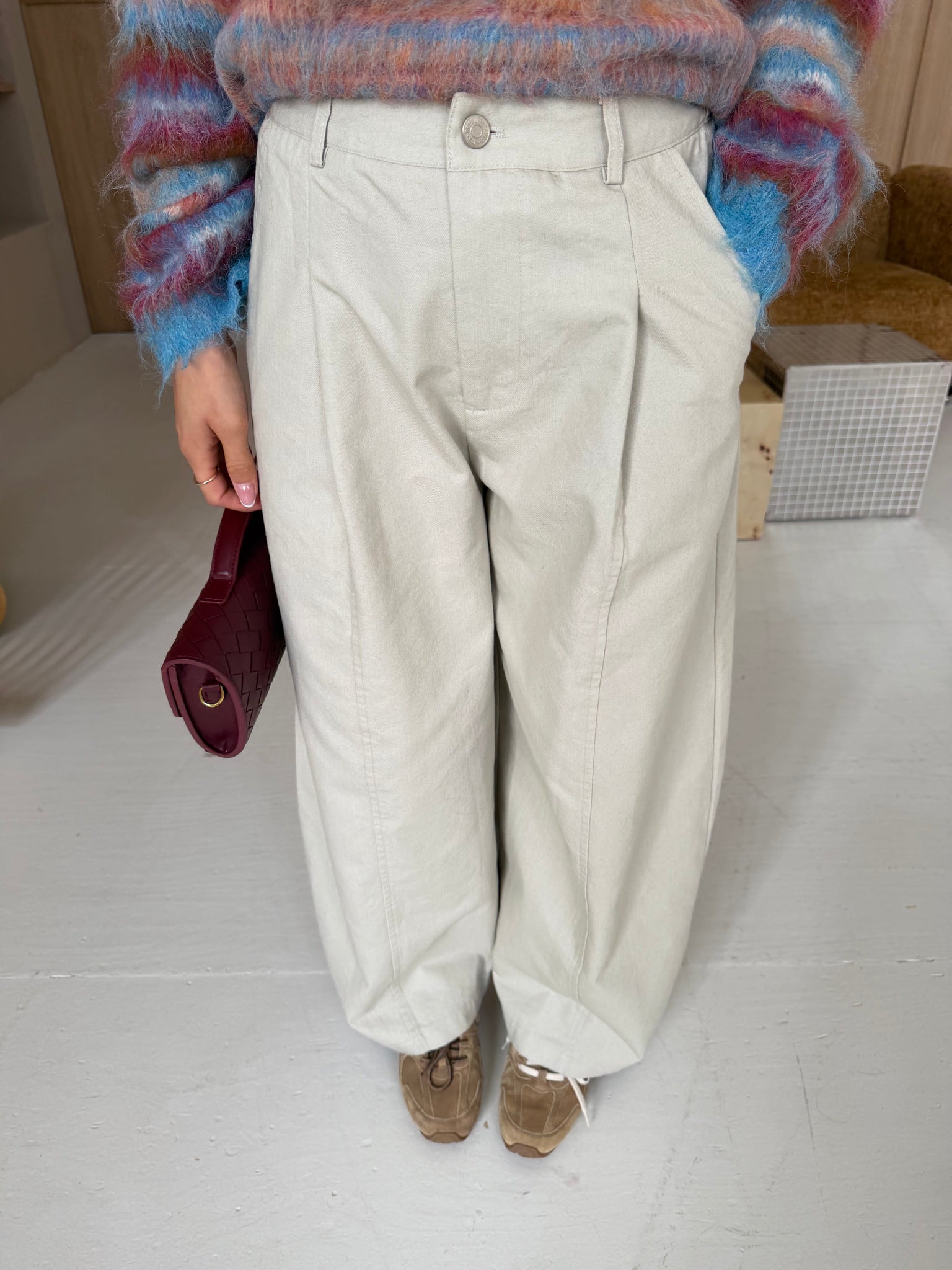 Pantalon ELAS beige (E9377#)