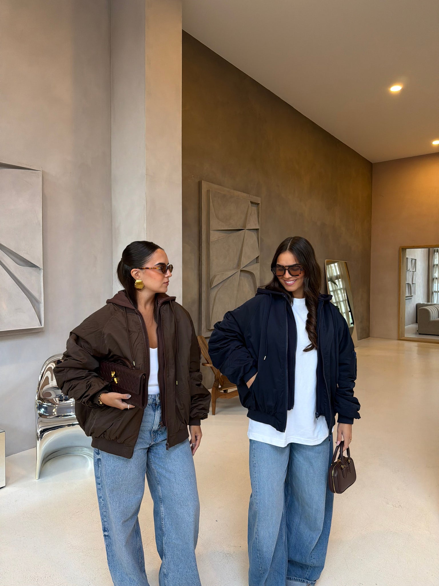 Bombers LONDON marron