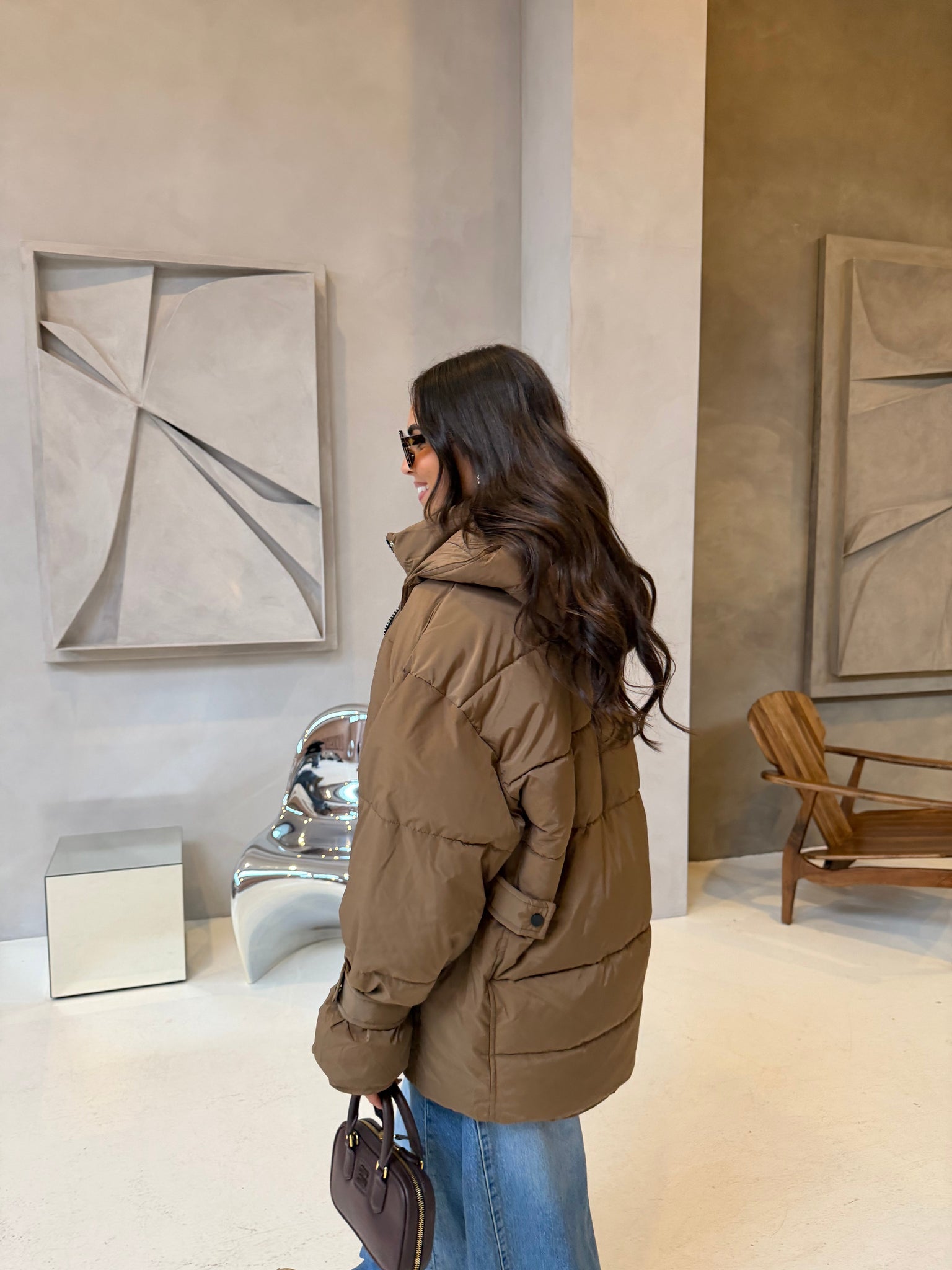 Doudoune ESTAN marron (J001-1)