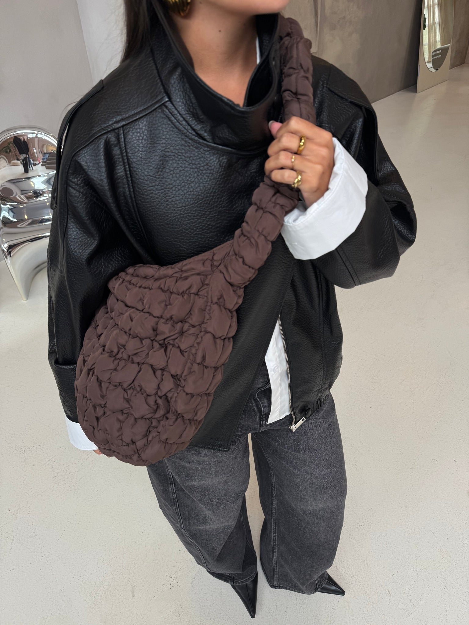 Sac NINI à bandoulière marron