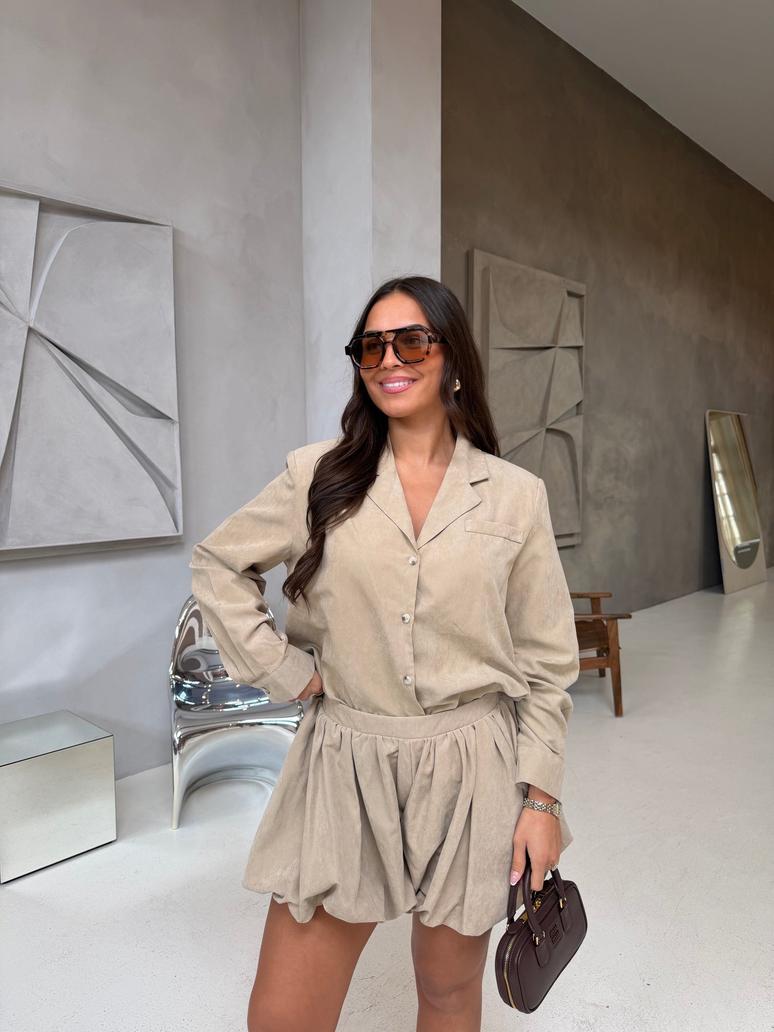 Chemise IVIVI beige (7462)