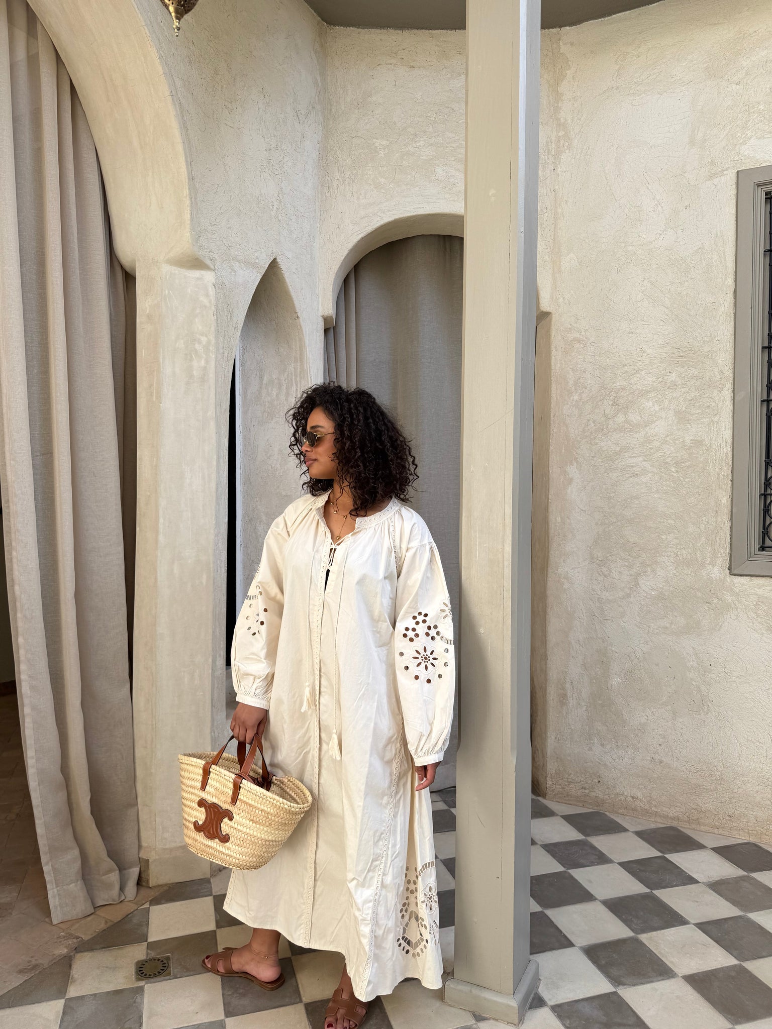 Robe DUNA longue crème (25CY807)