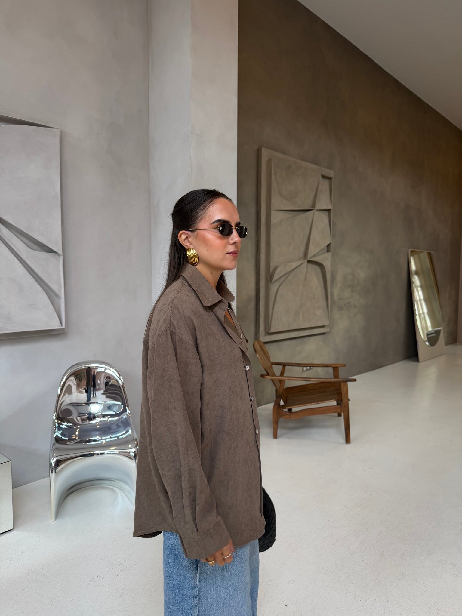 Chemise MADELY taupe (Md904)