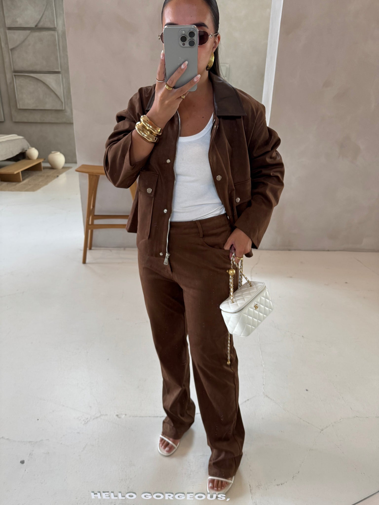 Veste BARBIA marron (V3333)