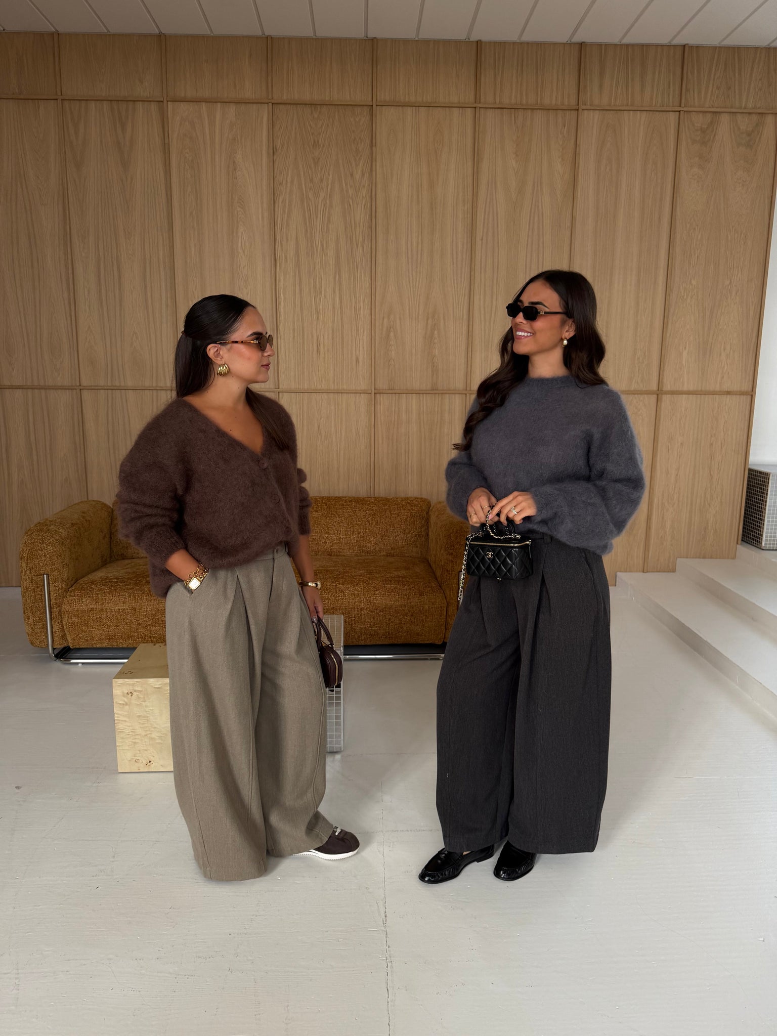 Gilet kid MOHAIR bouton choco  (23356)