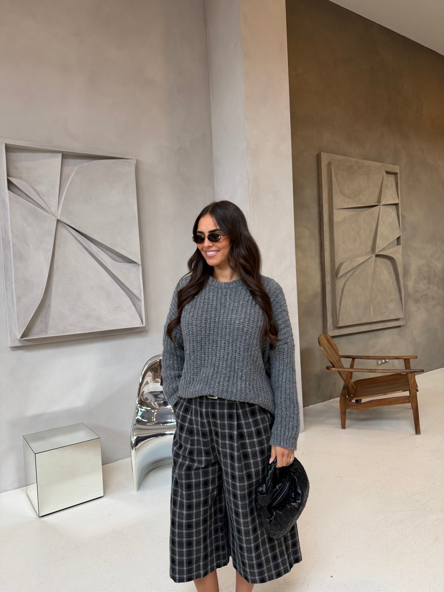 Bermuda carreaux black  (MA8559)