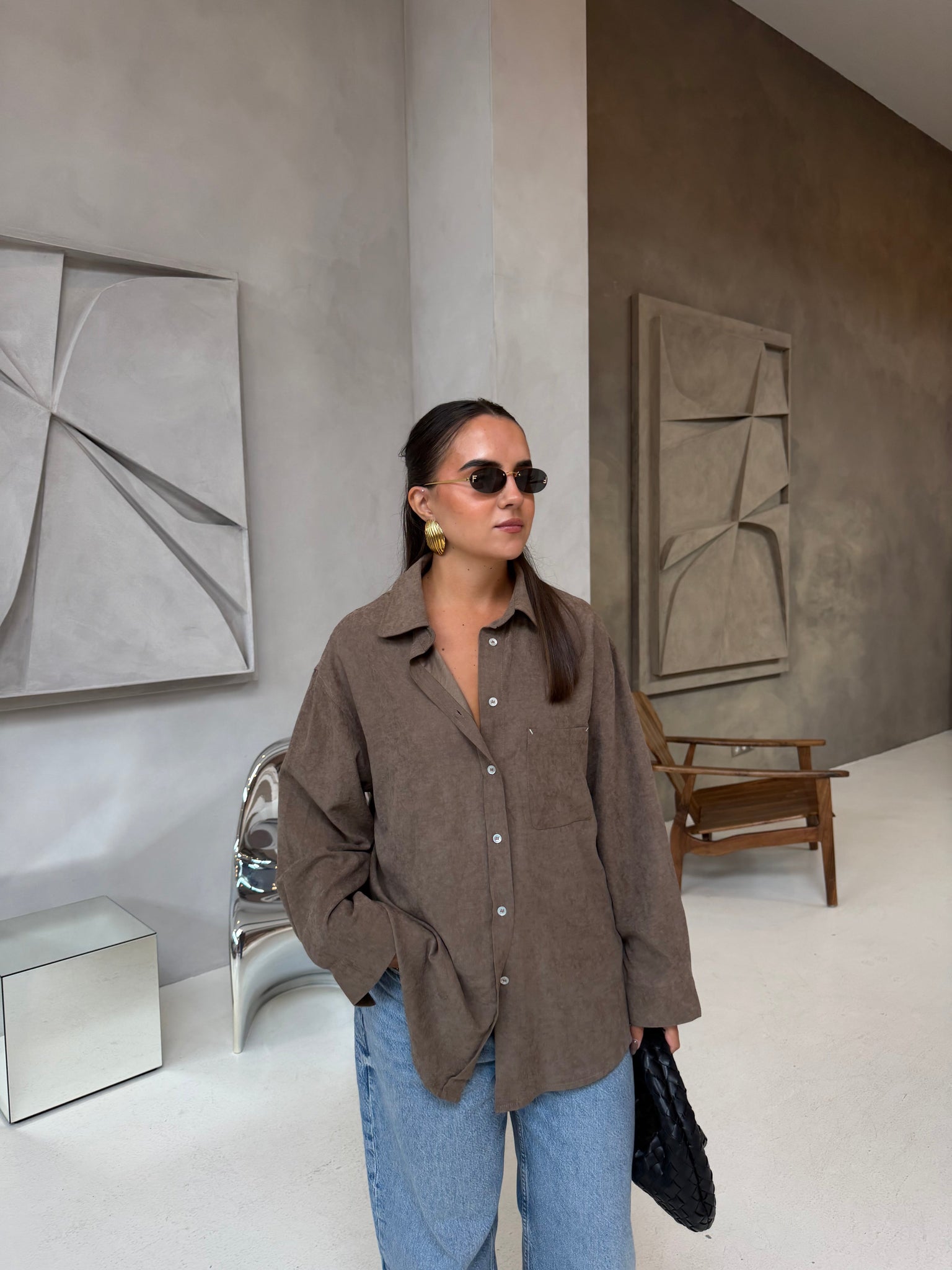 Chemise MADELY taupe (Md904)