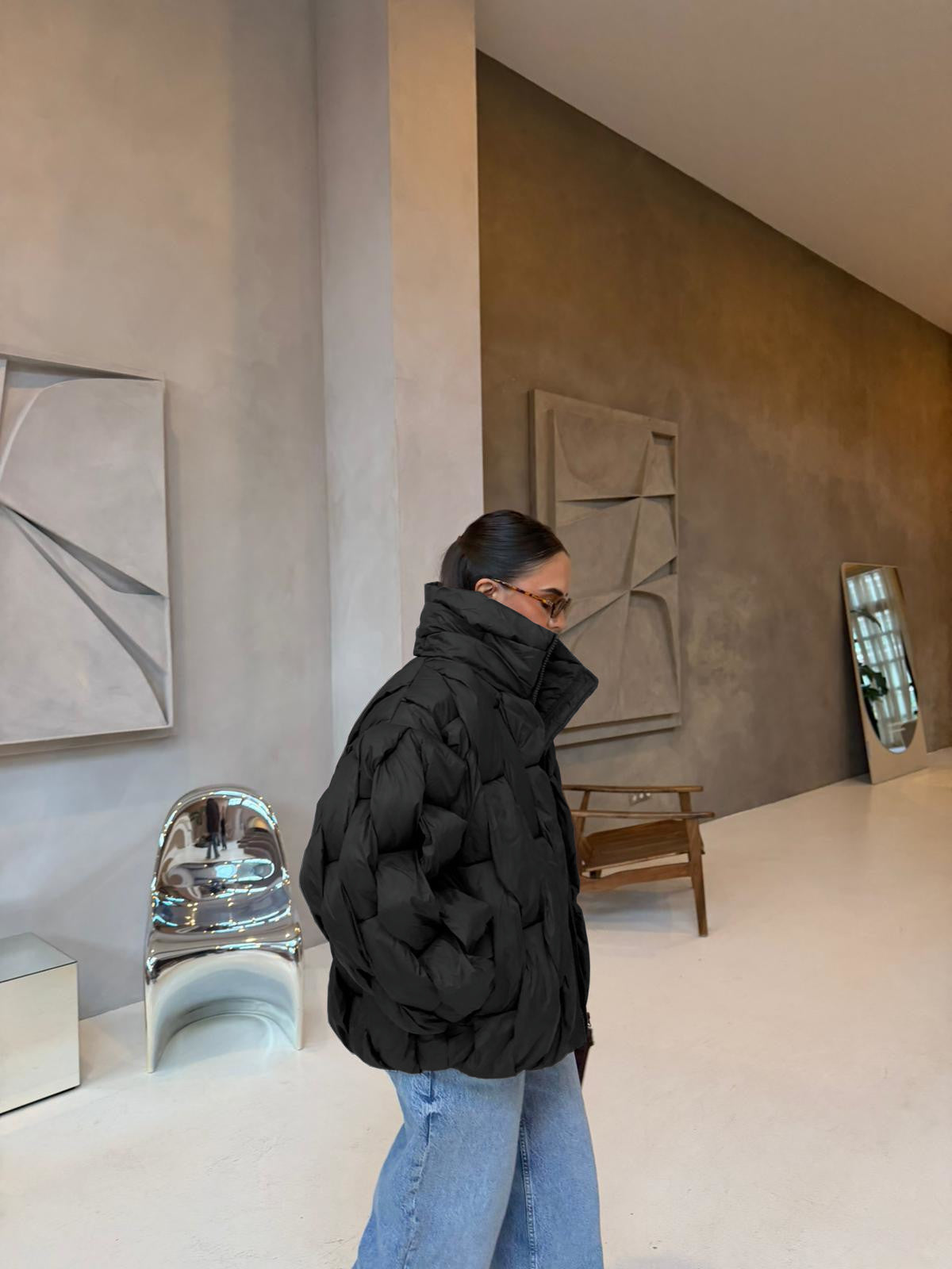 Doudoune OVER noire (F202505)