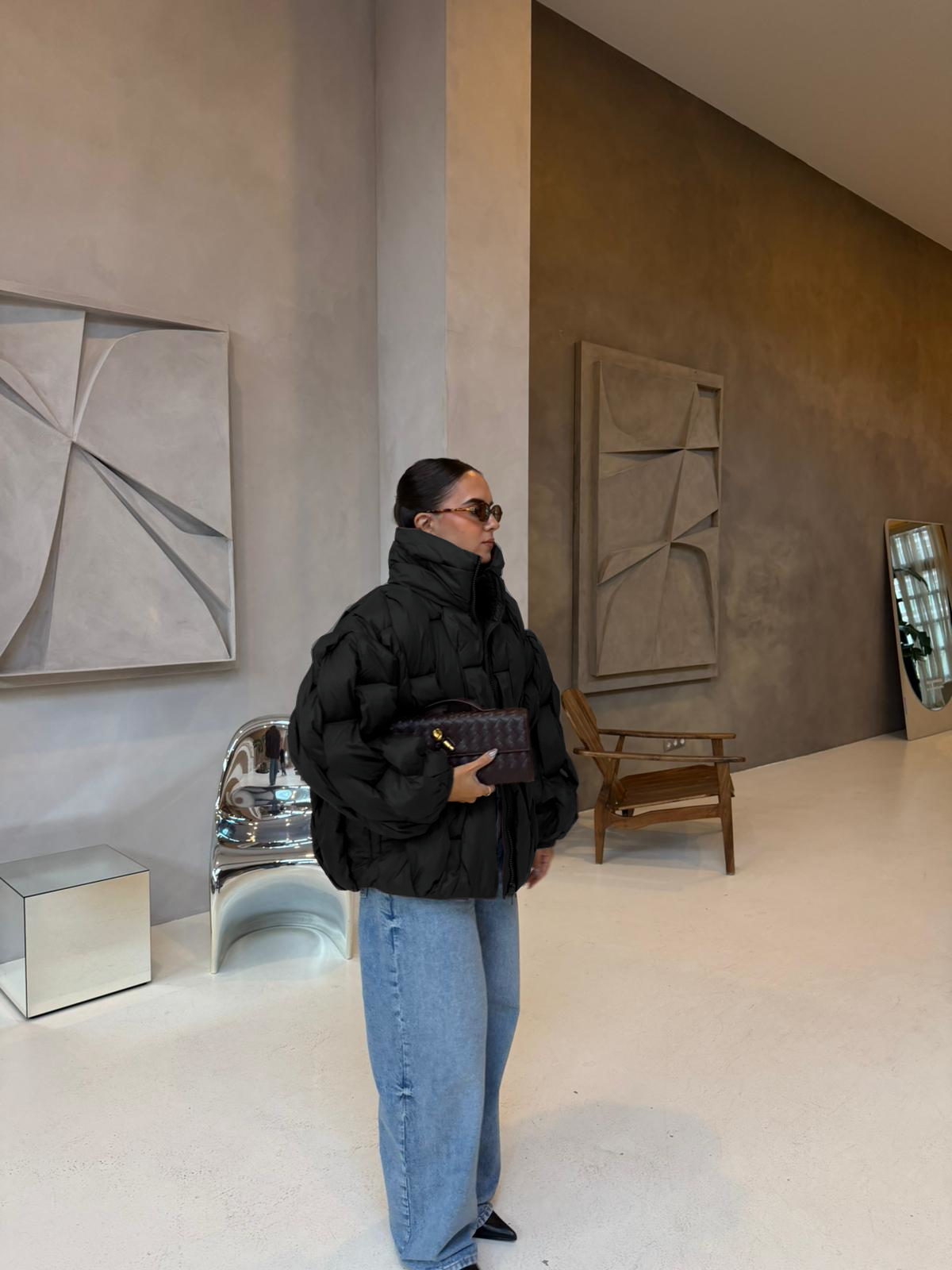 Doudoune OVER noire (F202505)