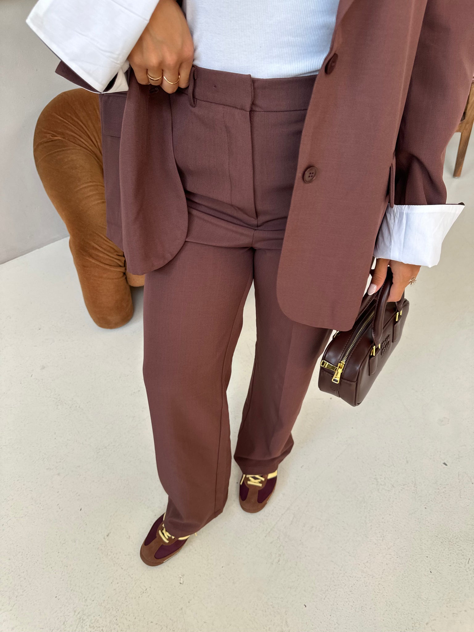Pantalon BILI acajou (m756)